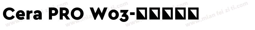 Cera PRO W03字体转换